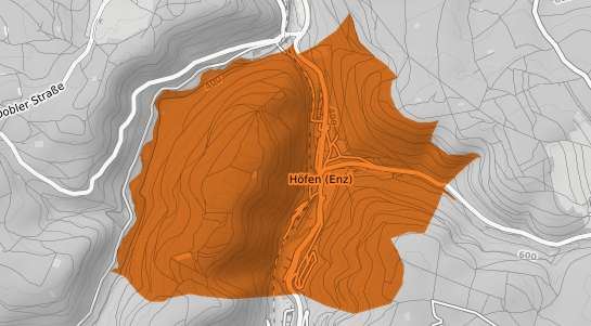 Mietspiegelkarte Hoefen an der Enz